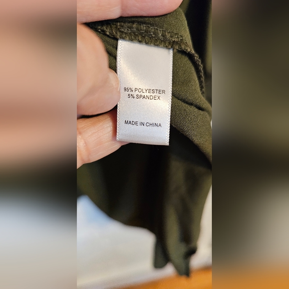Cuddl Duds Comfort Code Dark Olive Cardigan 3X - Picture 6 of 7